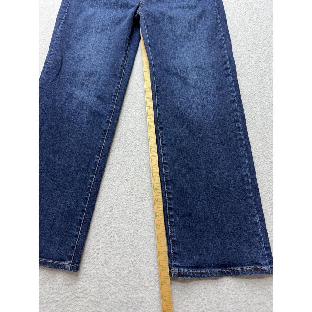 Quince Jeans Womens 31x28 Blue Bella Stretch Straight High Rise Dark Wash Denim - Picture 7 of 15